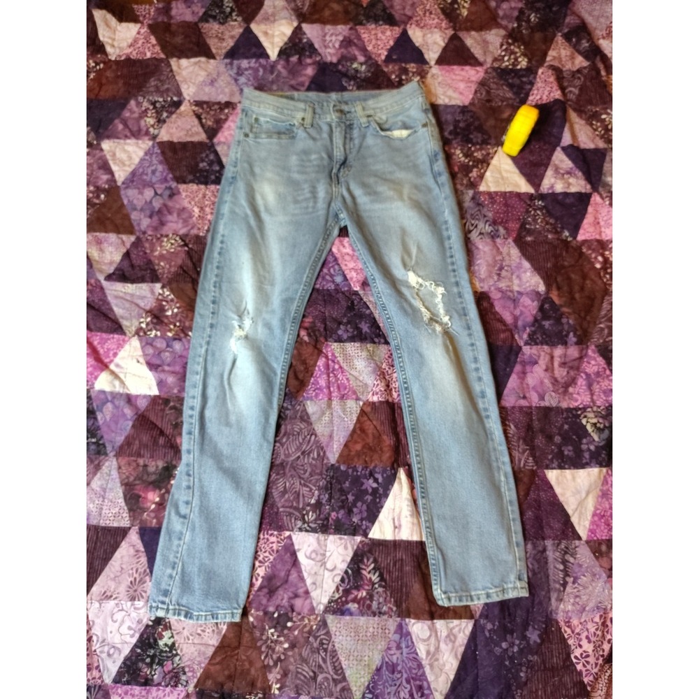 Levi's 510 Skinny Jeans Mens Size 31x30 Blue‎ Light Wash Denim